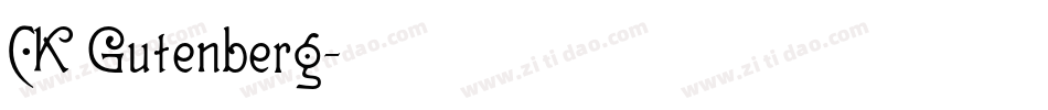 CK Gutenberg字体转换